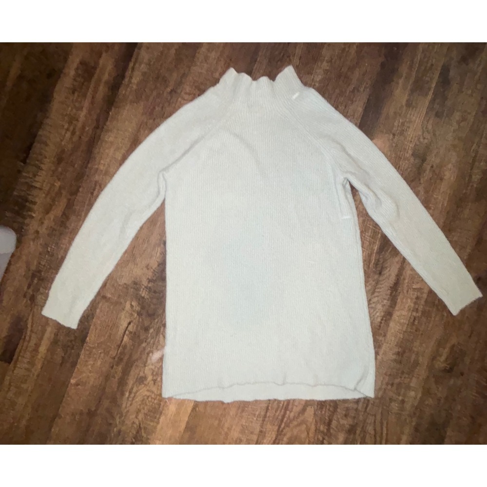 The Limited Womens Mint Green Ribbed Mock Neck Raglan Sleeve Knit Sweater Size M